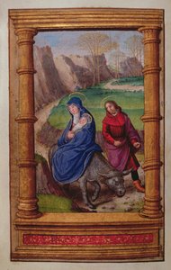 Flight into Egypt (from a Book of Hours, Paris)