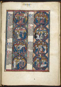 Add MS Harley 1527, f.105r, miniatures from Bible moralisée