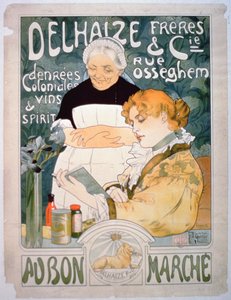 Advertisement for Delhaize, Brothers and Co. at the Bon Marche