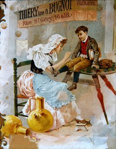 Advertisement for Thiery & Bugnot Sewing Thread by French School