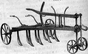 Agricultural machine: an extirpator scarifier