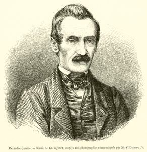 Alexandre Calame (engraving) by French School