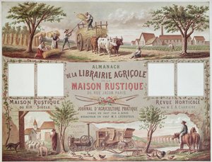 Almanac Illustrating Traditional and Modern Methods of Farming by French School