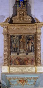 Altar Saint Clair (also called altar Saint Roch) by French School