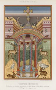 An 8th-century depiction of a mystical fountain