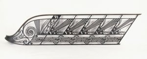 An Art Deco Staircase Balustrade Designed by Delion by French School