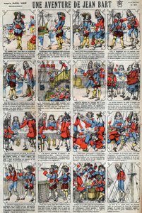 An Adventure by Jean Bart (1650-1702), French Privateer. Epinal imaging from the end of the 19th century. by French School