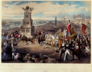 Anniversary of the Democratic and Social Republic: Triomphe de La Republique by French School