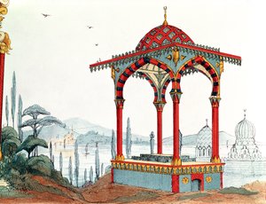 Architectural sketch in Turkey, late 19th century
