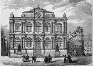 View of the Facade of the Musee Bibliotheque, Le Havre