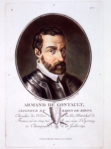 Armand de Gontaut, from Portraits des grands hommes, femmes illustres, et sujets memorables de France