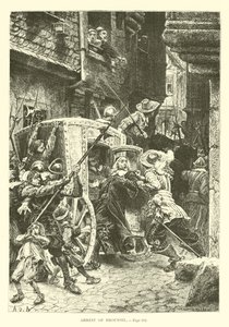 Arrest of Broussel by French School