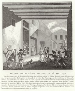 Arrest of Cecile Renault, Paris, 23 May 1794 by French School