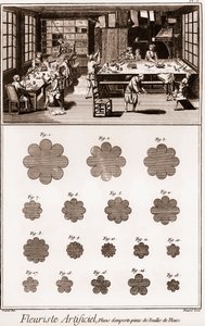 Artificial Florist Workshop: Encyclopedia or Dictionary of the Sciences, Arts and Professions by Denis Diderot and Jean d