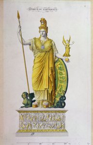 Athena Parthenos, statue from the Parthenon, Athens by French School