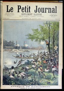 Attack on the Villagers of Dahomey, from Le Petit Journal, 20th August 1892