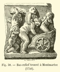 Bas-Relief Found at Montmartre, 1756 by French School
