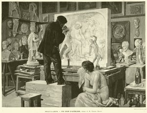 Fine Arts, A Corner of the Studio, Painting by M Edouard Dantan by French School