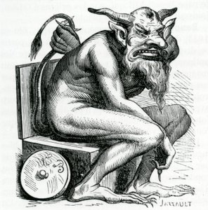 Belphegor, Illustration from the Dictionnaire Infernal by Jacques Albin Simon Collin de Plancy
