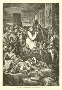 Belzunce Amidst the Plague-Stricken by French School