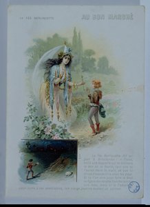 Berliquette the fairy, advertisement for Le Bon Marche, c.1900