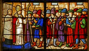 Bishop Mamert of Vienne with a Group of People