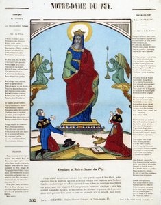 Black Virgin: Oraison in Notre-Dame du Puy - image of Epinal, n.d. by French School