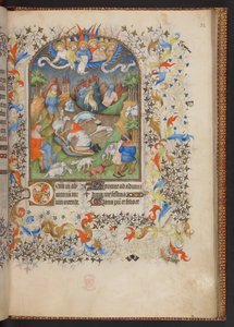 Book of Hours, Add MS 32454 f.32r, France by French School