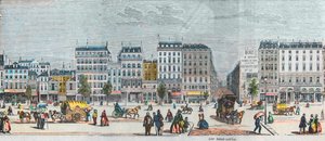 Boulevard Saint-Denis South Side - Rue Saint Martin - Engraving in 