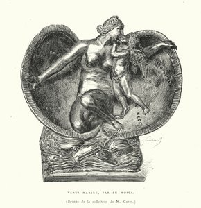 Bronze depicting the Birth of Venus, by Le Mosca