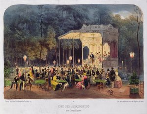 Cafe des Ambassadeurs, Champs-Elysees, c.1850