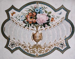 Calendar for 1839, engraved by Godefroy Engelmann, c.1838 by French School