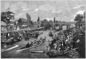 Canoeing on the Seine at Joinville-le-Pont