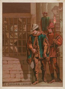 Cardinal Jean La Balue in prison in 1469 by French School