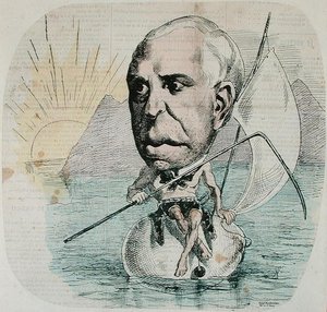 Caricature of Auguste Nelaton