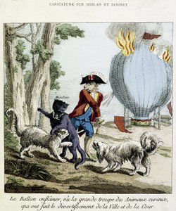 Cartoon on the fire of Miolan and Janinet