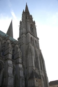 Cathedral of Chartres, North Facade with the Clock Pavilion by French School