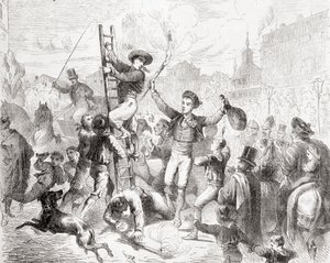 Celebrating Epiphany, or the Day of the Kings, Madrid, from 