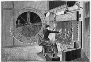 Central Office of the Theatrophone (Home Theater Auditions) in Paris in 1892
