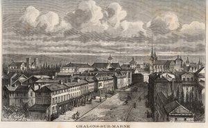 Champagne-Ardenne, Marne (51), Chalons-sur-Marne (current Chalons-en-Champagne) - Engraving in 