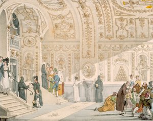 Chapel of the Dead, engraved by Villain, pub. 1820 by French School