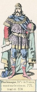 Charlemagne, 24th King of France, ascended the throne in 771, died in 814 by French School