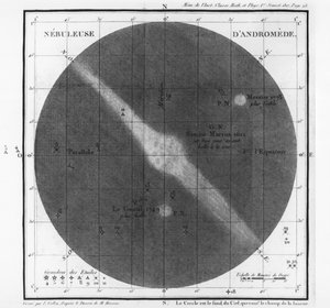 Charles-Joseph Messier observations of a nebula of Andromeda