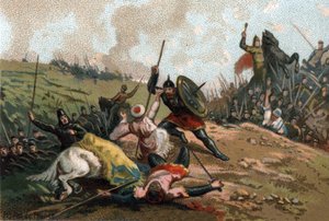 Charles Martel stopped the invasion and killed the leader of the army of Abd al-Rahman I, leader of the Saracens