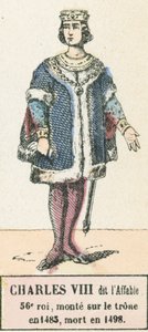 Charles VIII, 56th King, ascended the throne in 1483, died in 1498 by French School