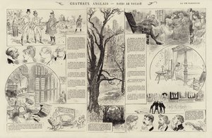 Chateaux anglais, Notes de voyage by French School