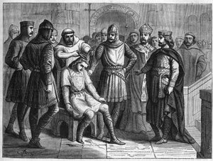 Childeric III, last Merovingian king, dethroned by Pepin the Short, was locked up in the monastery of Sithiu