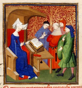 Christine Instructing, MS Harley 4431, f.259v, France, c.1410-14