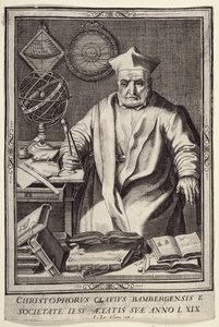 Christopher Clavius (1537-1612) Aged 69, published by Jean Le Clerc, c.1606-07