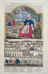 Chronology and depiction of the procession of St. Genevieve by French School